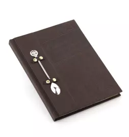 Книга в кожаном переплете "Советская кулинария"